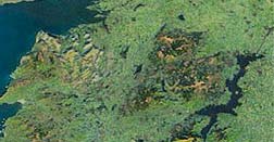 Slieve Aughty satellite photo